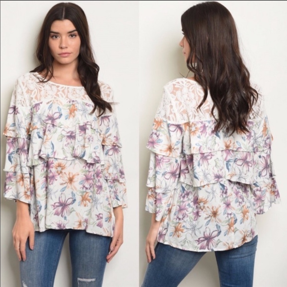Long sleeve round neckline top